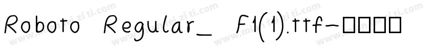 Roboto Regular_ F1(1).ttf字体转换